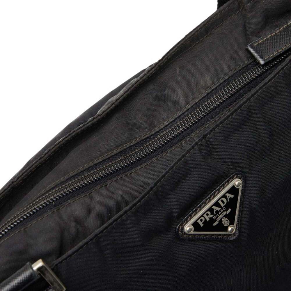 PRADA Black Leather Shoulder Bag - Picture 8 of 11